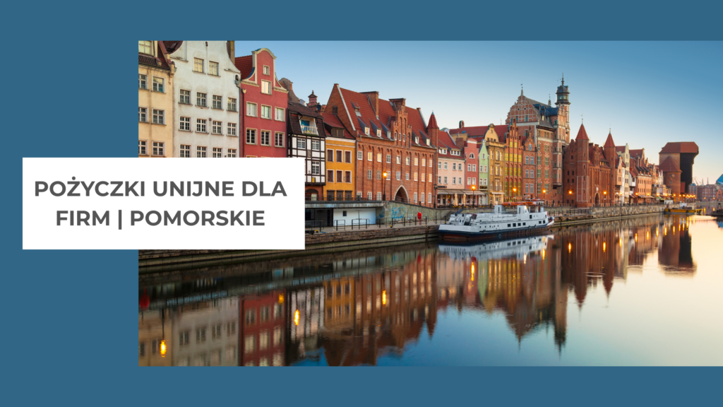 Kamienice przy rzece na Długim Pobrzeżu w Gdansku