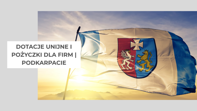 flaga z godłem podkarpacia