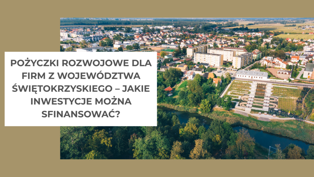 widok z góry na województwo świętokrzyskie 