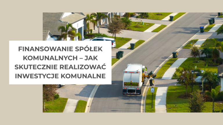 śmieciarka jedzie przez osiedle domków jednorosdzinnych