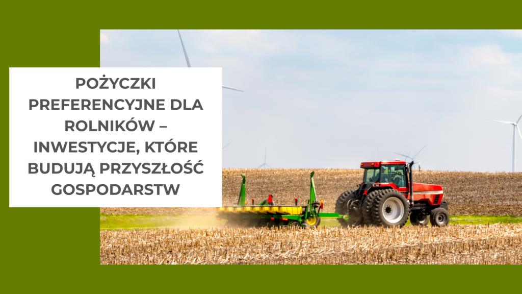 traktor orze pole a tle widać wiatraki 