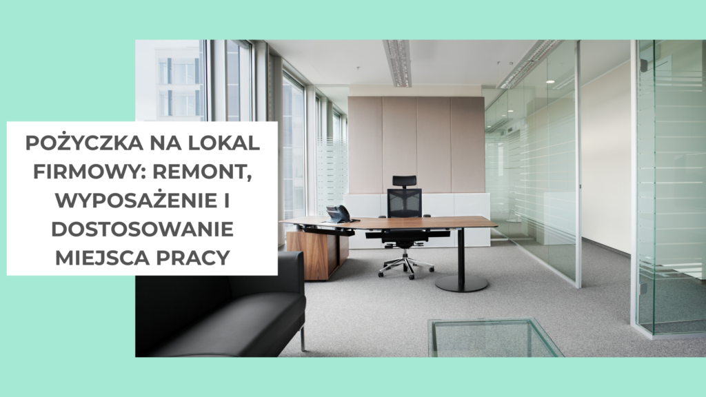 biurko, krzesło w nowym oszklonym biurze