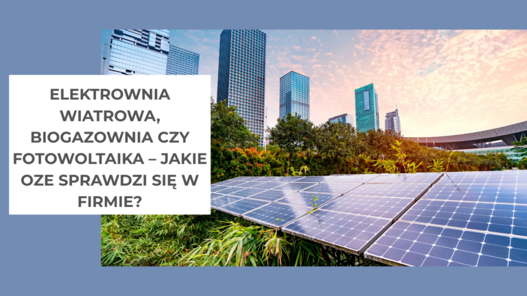 Elektrownia wiatrowa, biogazownia czy fotowoltaika – jakie OZE sprawdzi się w firmie